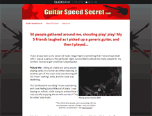 Tablet Screenshot of guitarspeedsecret.com